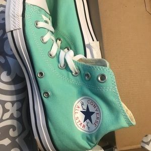 New Teal Hightop Converse